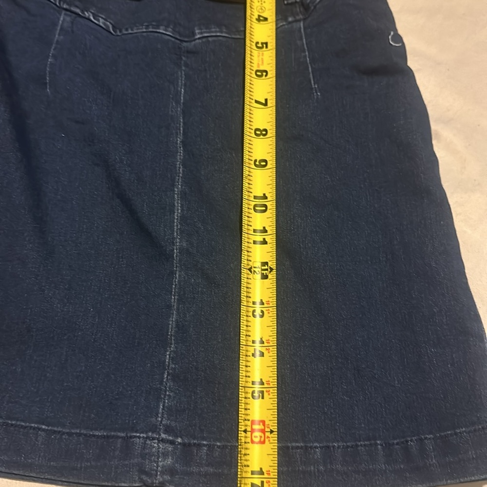 NWT Free People Skirt Faded Indigo Belted Denim size 2 - Picture 10 of 11